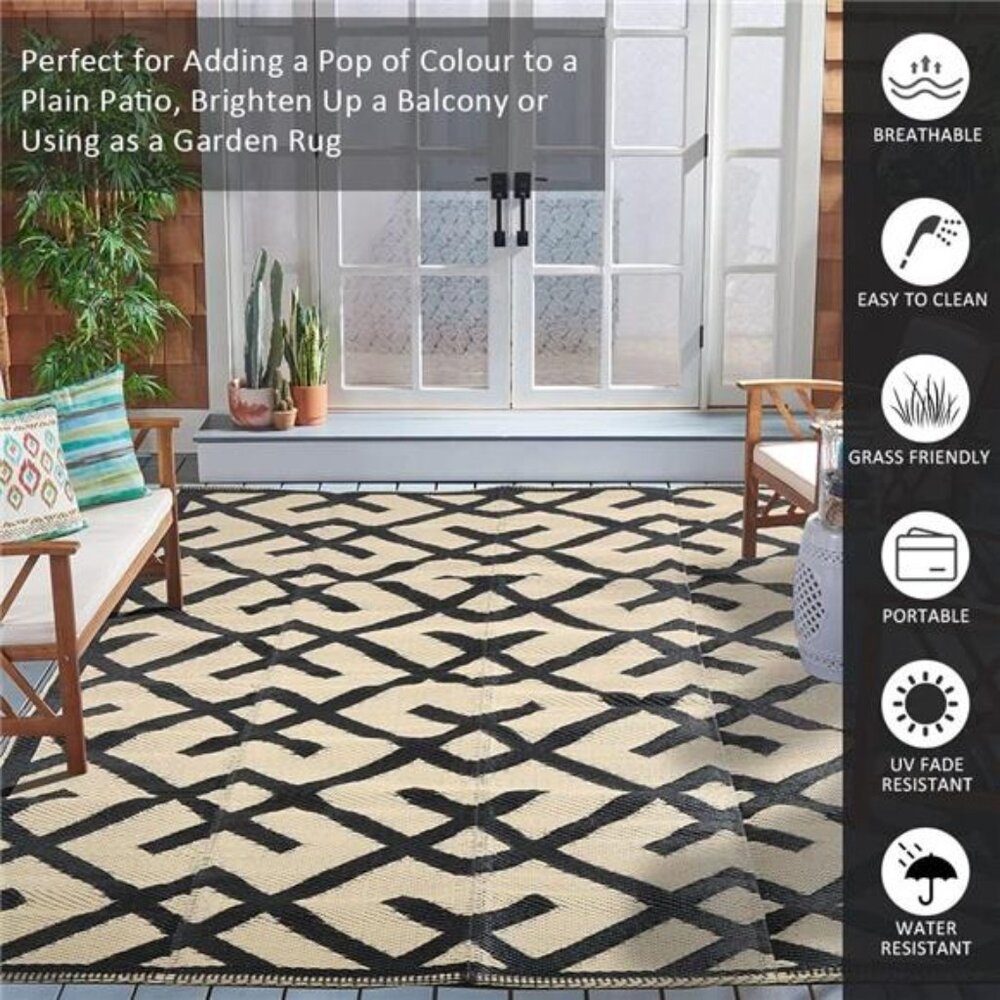 Reversible Mats - Plastic Straw Rug,Outdoor Rug,Modern Area Rugs,Large Floor Mat - Picture 6 of 7